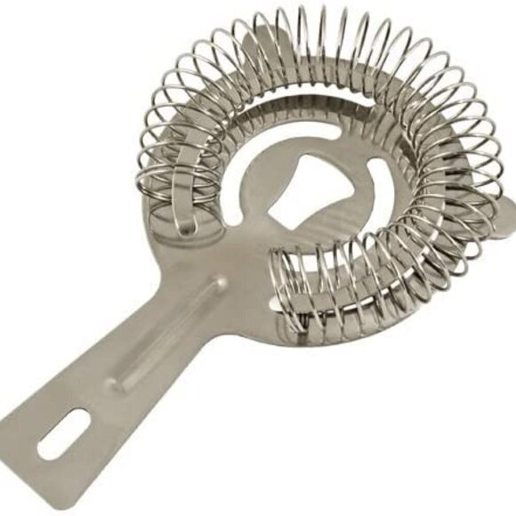 STAINLESS STEEL BAR STYLE COCKTAIL STRAINER NEW - Picture 1 of 5